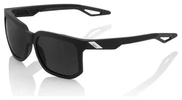 100% 100% gafas de sol centradas - Negro mate - Lente de humo