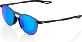 100% 100% Gafas de sol  Legere Round Soft Tact Negras / Lentes Azules