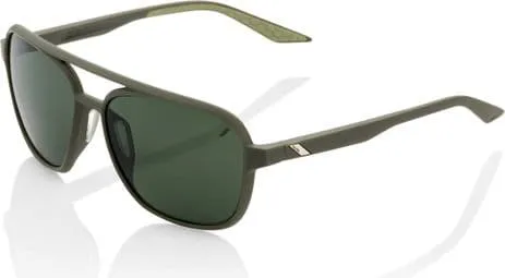 100% 100% Kasia Gafas de sol para mujer Soft Tact Army Green / Grey Green Lens