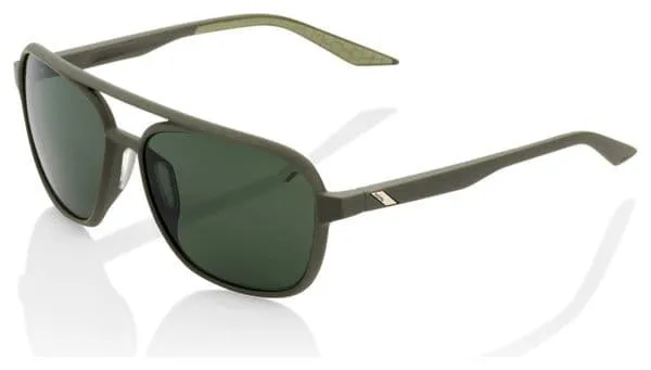 100% 100% Kasia Gafas de sol para mujer Soft Tact Army Green / Grey Green Lens