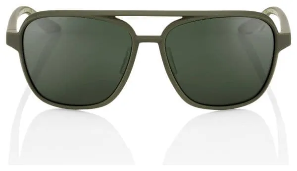 100% 100% Kasia Gafas de sol para mujer Soft Tact Army Green / Grey Green Lens