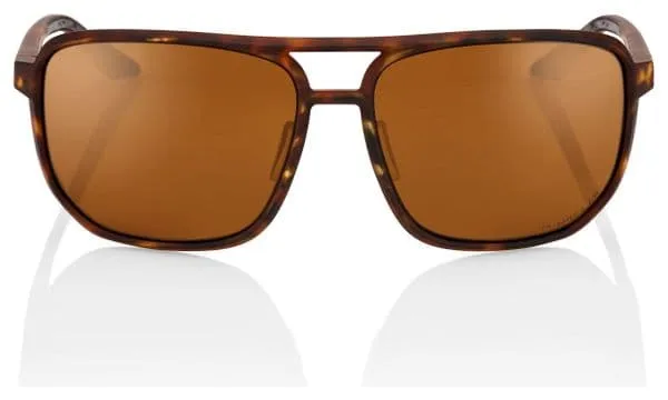 100% Gafas de sol 100% Konnor Soft Tact Havana / Bronze Peakpolar Lens