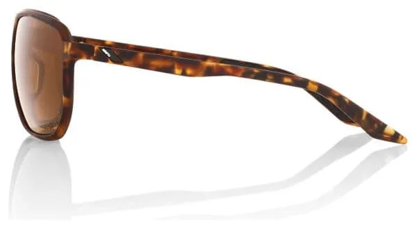 100% Gafas de sol 100% Konnor Soft Tact Havana / Bronze Peakpolar Lens