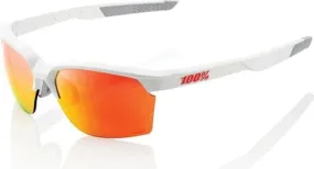 100% Sportcoupe 100% Gafas de sol Blanco Mate Cristal Hiper Multicapa Espejo Rojo