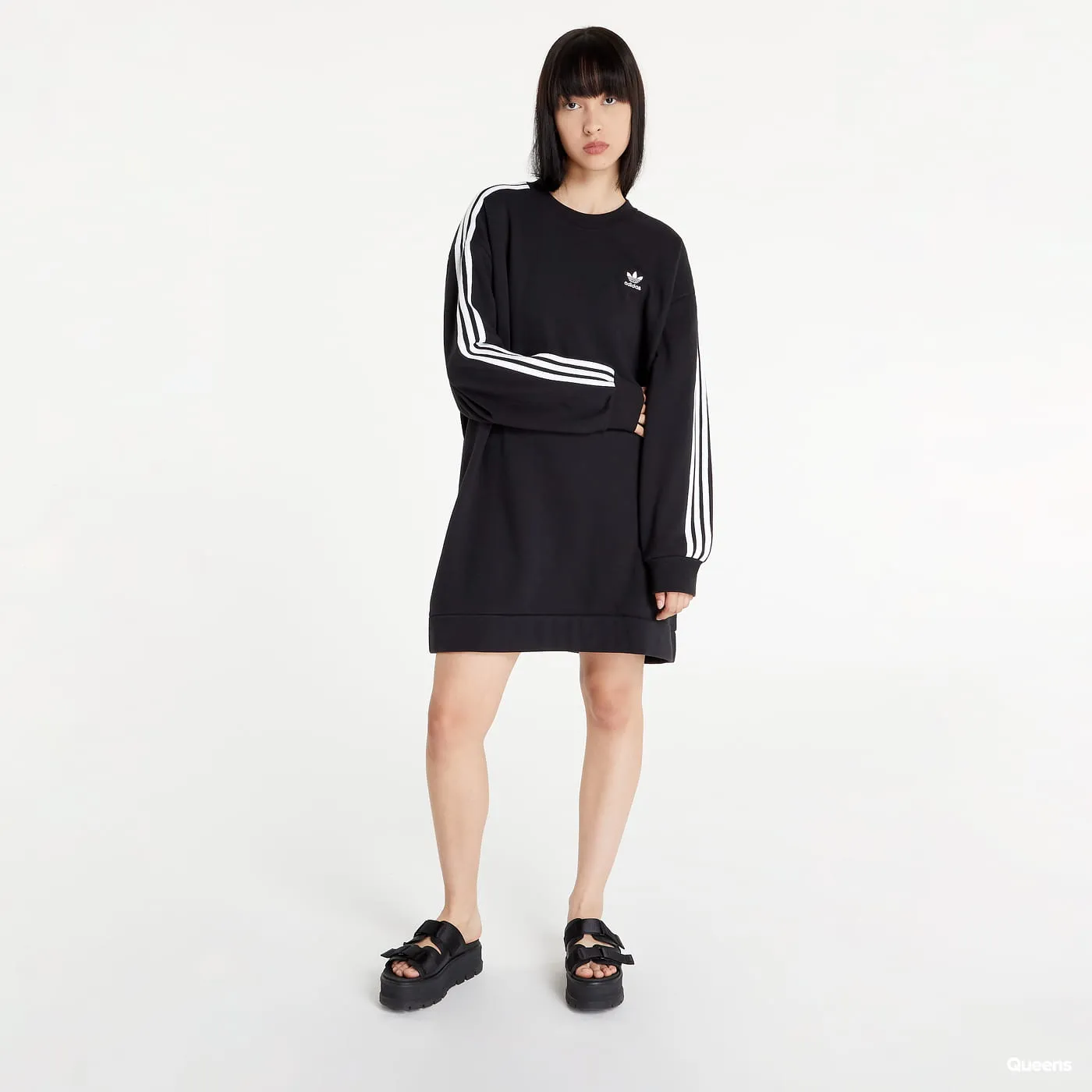 adidas Originals Adicolor Classics Long Sleeve Sweatshirt Dress