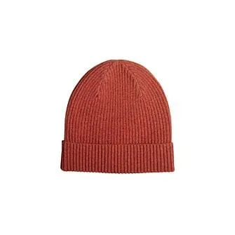 Amber Red Wool Beanie Hat - BENNETH