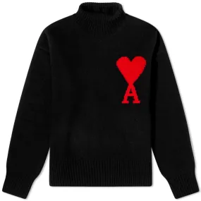 AMI ADC Large Funnel Knit Sweater