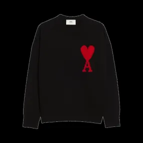 AMI Large A Heart Crewneck Sweater