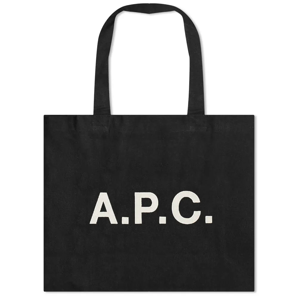 A.P.C. Diane Denim Shopping Tote Bag