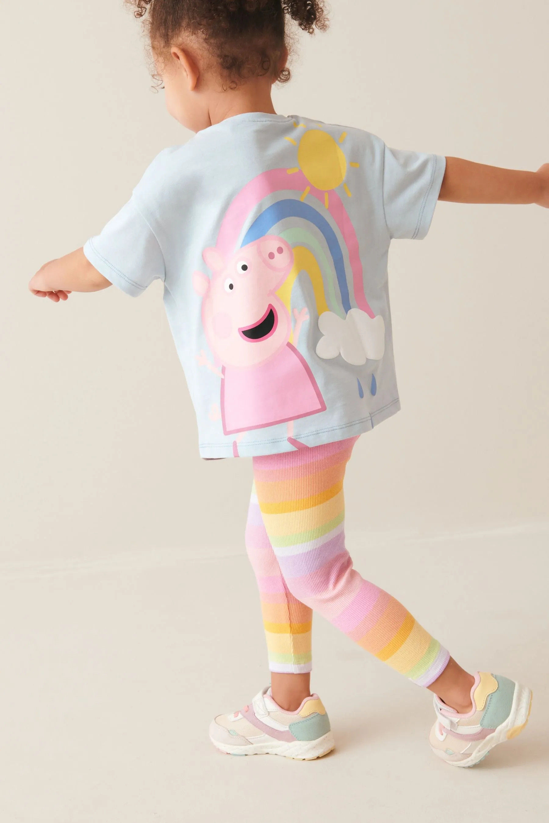 Azul - Conjunto de camiseta y leggings de Peppa Pig (3meses-7años)