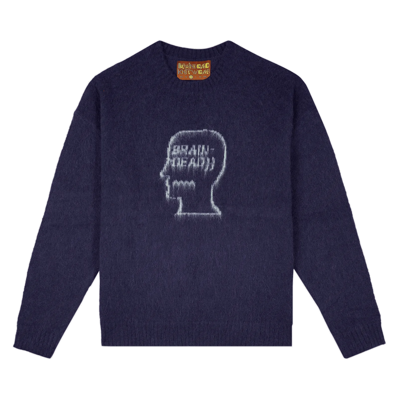 Brain Dead Logohead Pile Crewneck Sweater