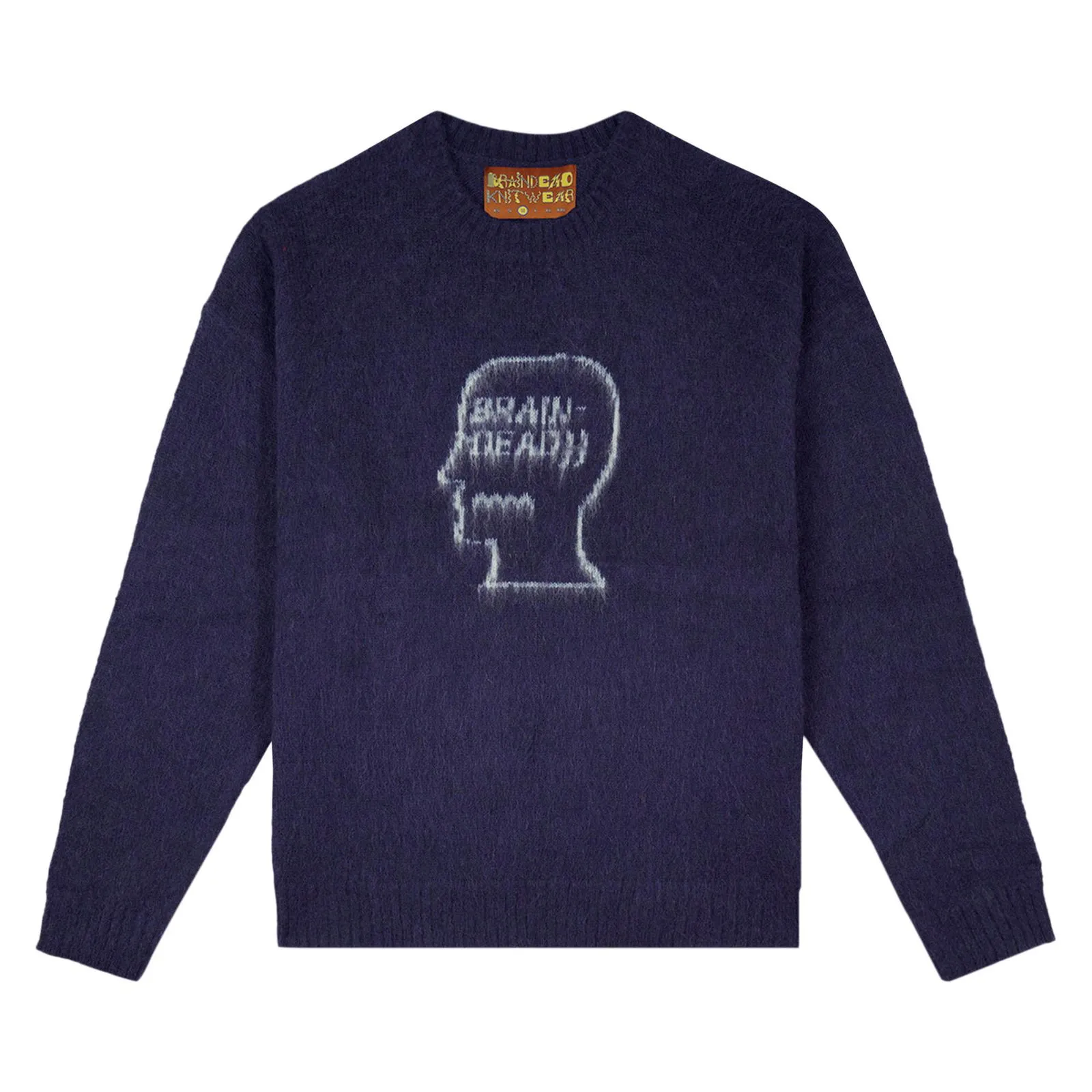 Brain Dead Logohead Pile Crewneck Sweater