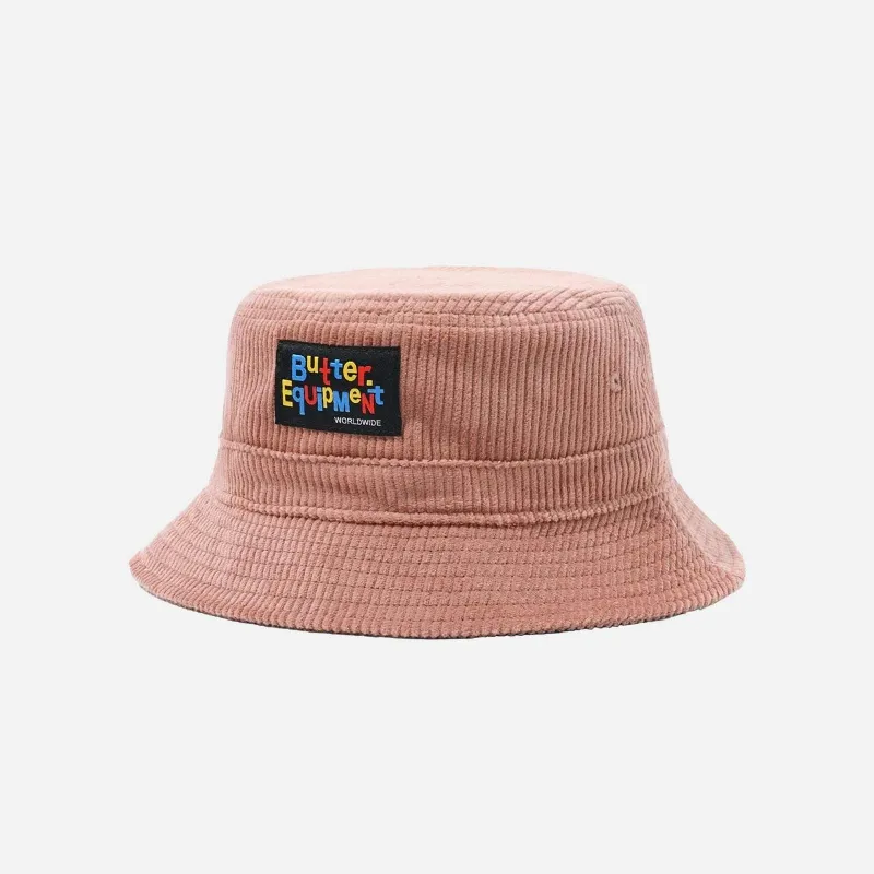 Butter Goods BGFW21HWCBH-Plum High Wale Corduroy Bucket Hat