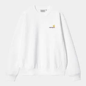 Carhartt WIP American Script Sweatshirt White