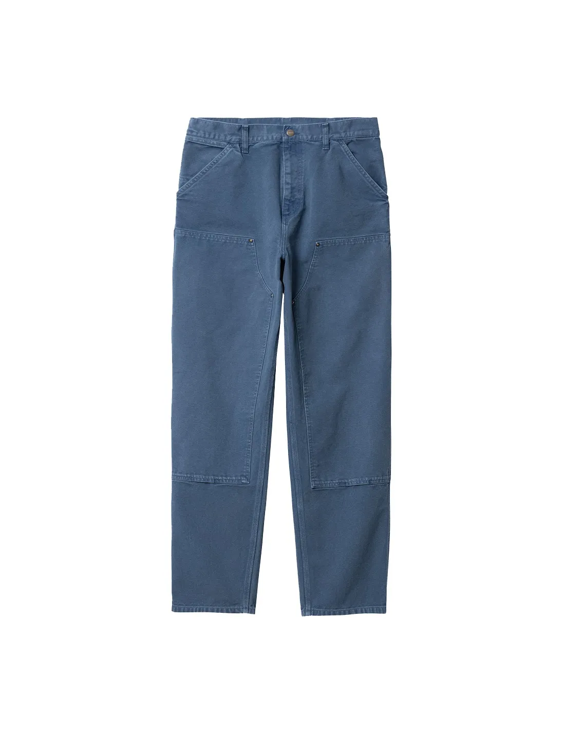 CARHARTT WIP DOUBLE KNEE PANT STORM BLUE FADED