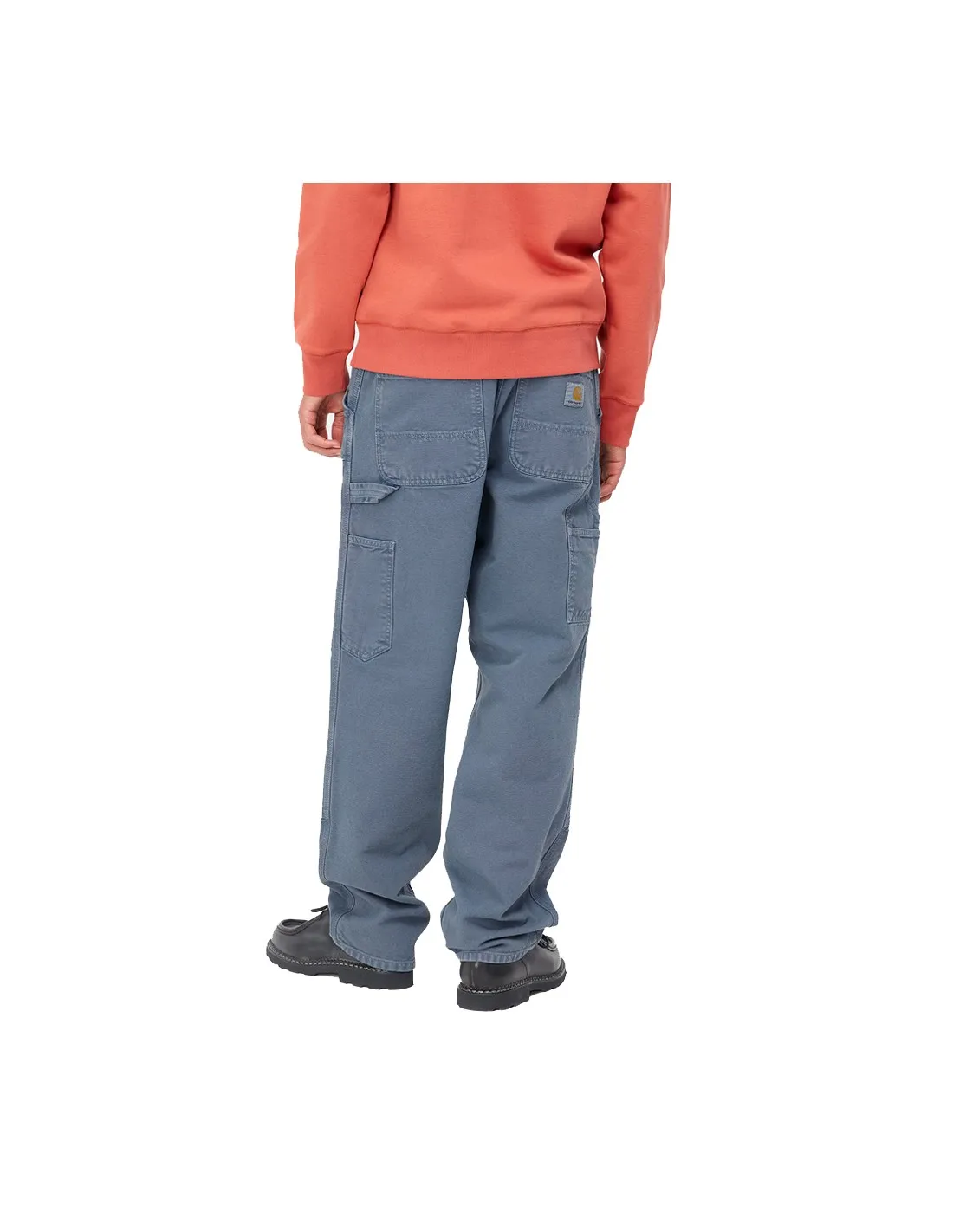 CARHARTT WIP DOUBLE KNEE PANT STORM BLUE FADED