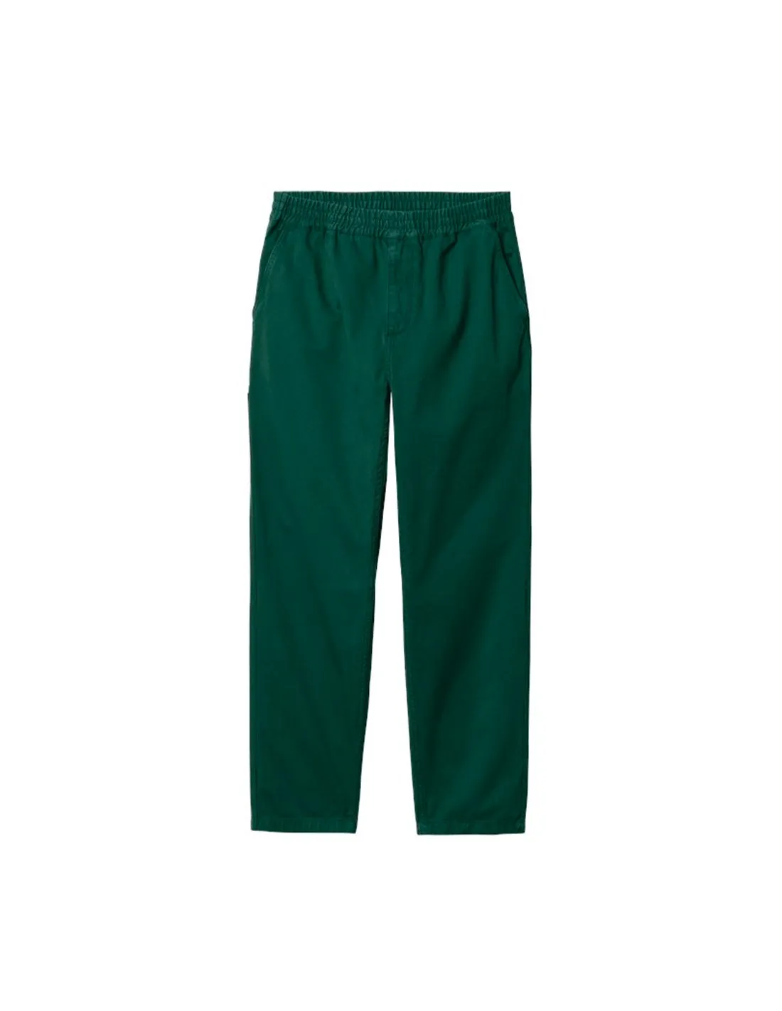 CARHARTT WIP FLINT PANT DISCOVERY GREEN GARMENT DYED