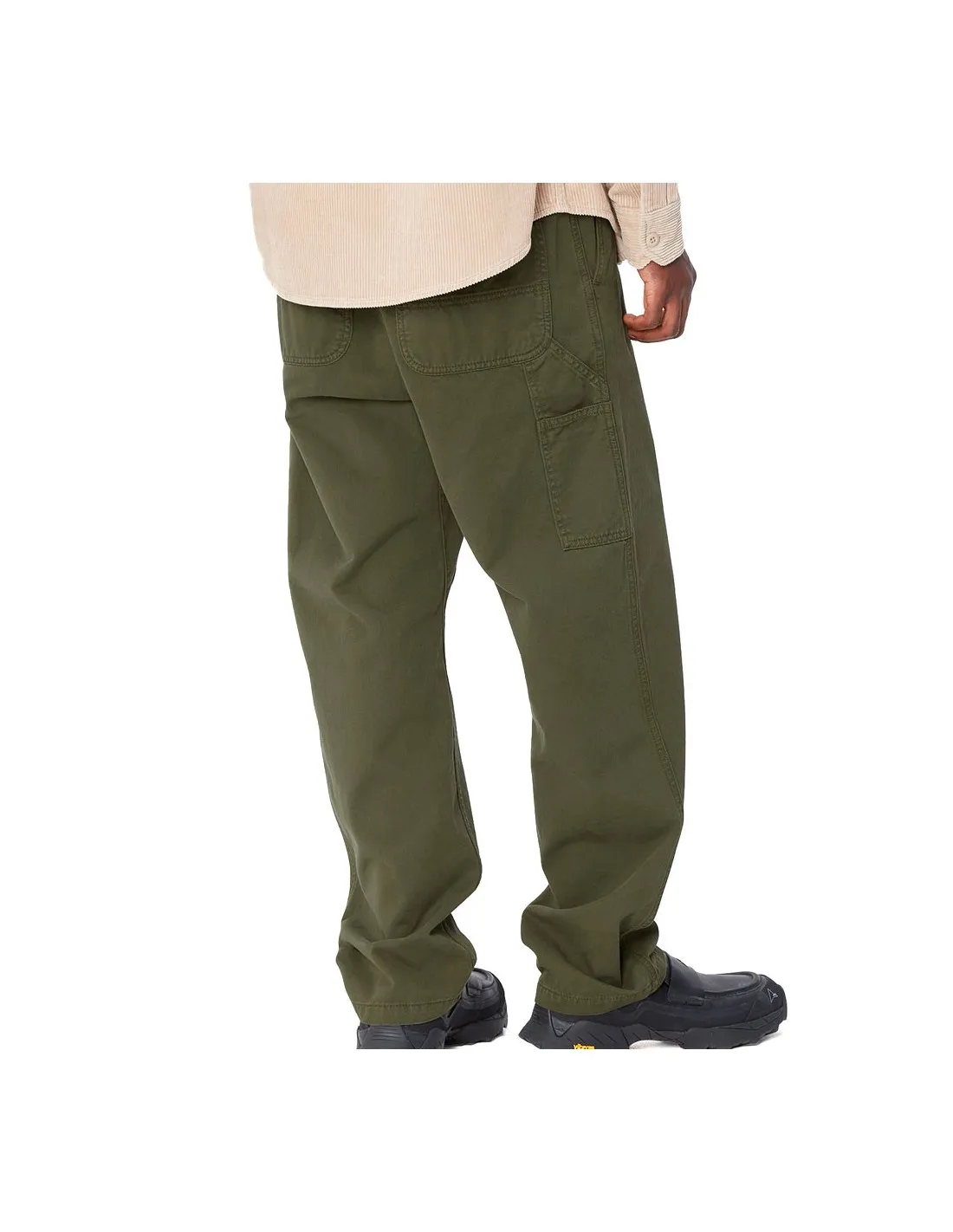 CARHARTT WIP FLINT PANT OFFICE GREEN GARMENT DYED