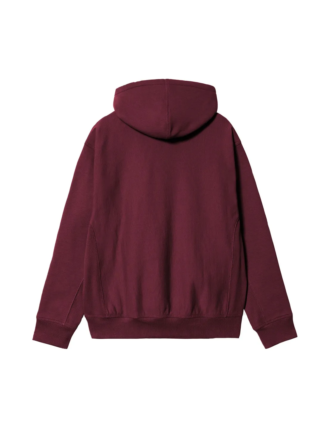 CARHARTT WIP HOODED AMERICAN SCRIPT SWEAT MALBEC