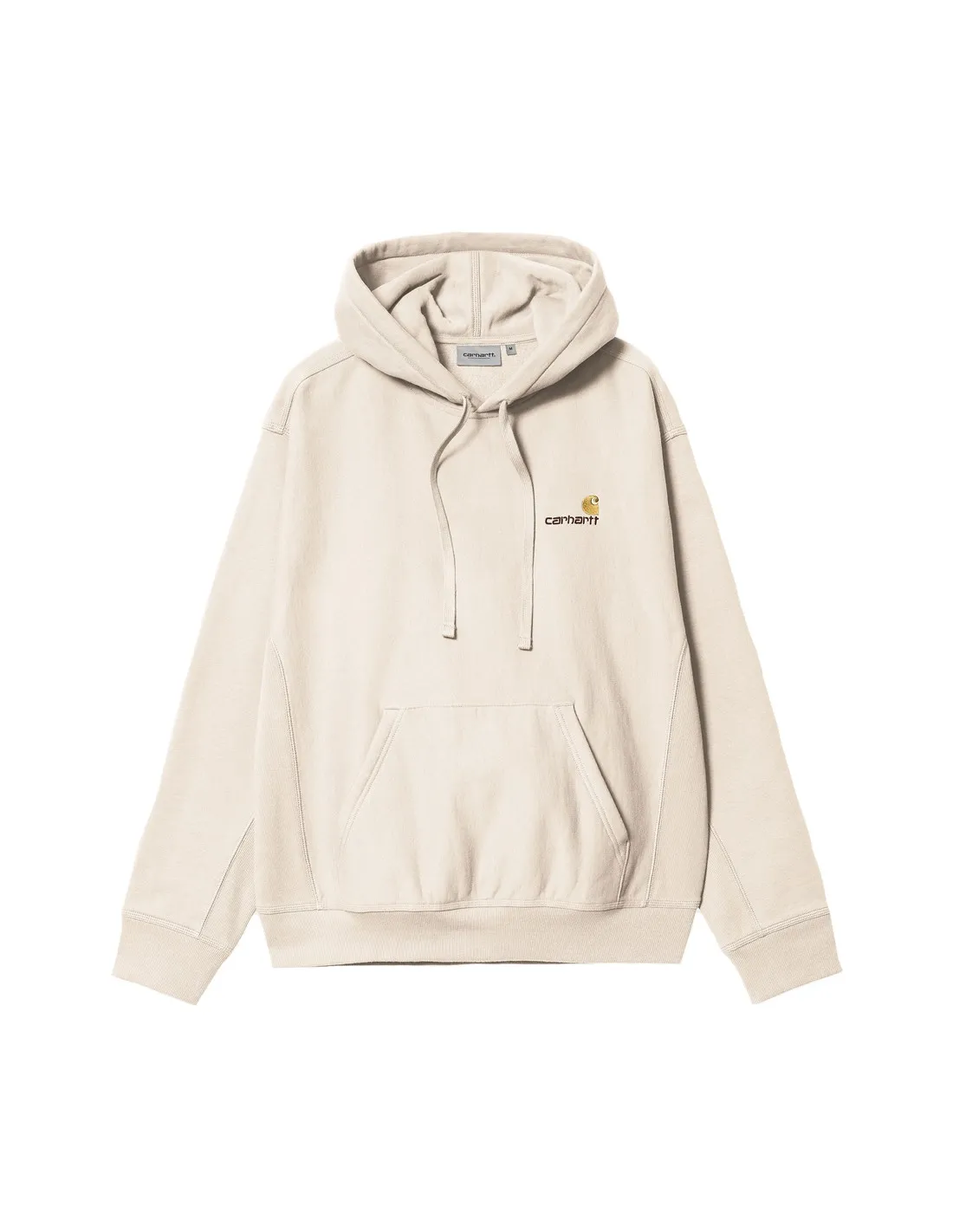 CARHARTT WIP HOODED AMERICAN SCRIPT SWEAT MOONBEAM