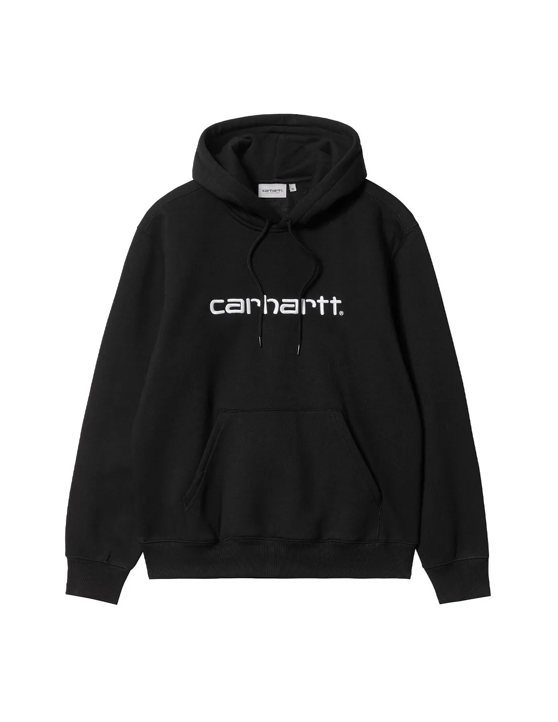 CARHARTT WIP HOODED CARHARTT SWEAT BLACK/WHITE