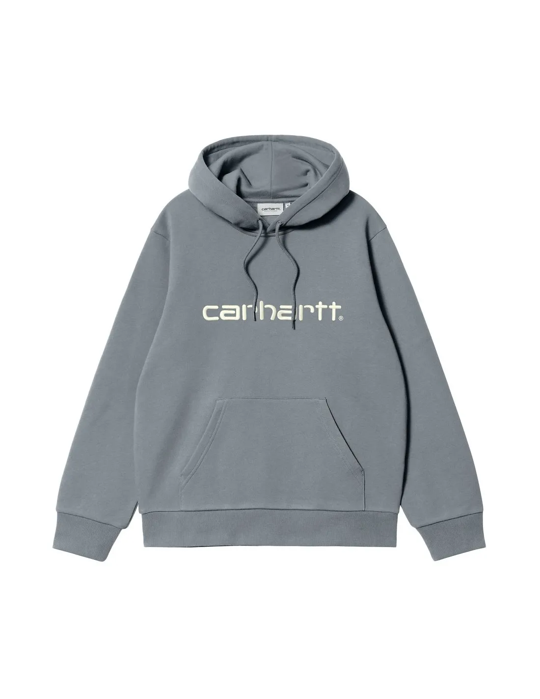 CARHARTT WIP HOODED CARHARTT SWEAT DOVE GREY/WAX