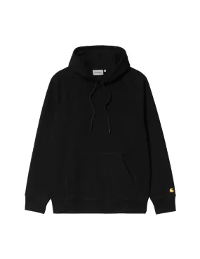 CARHARTT WIP HOODED CHASE SWEAT BLACK/GOLD