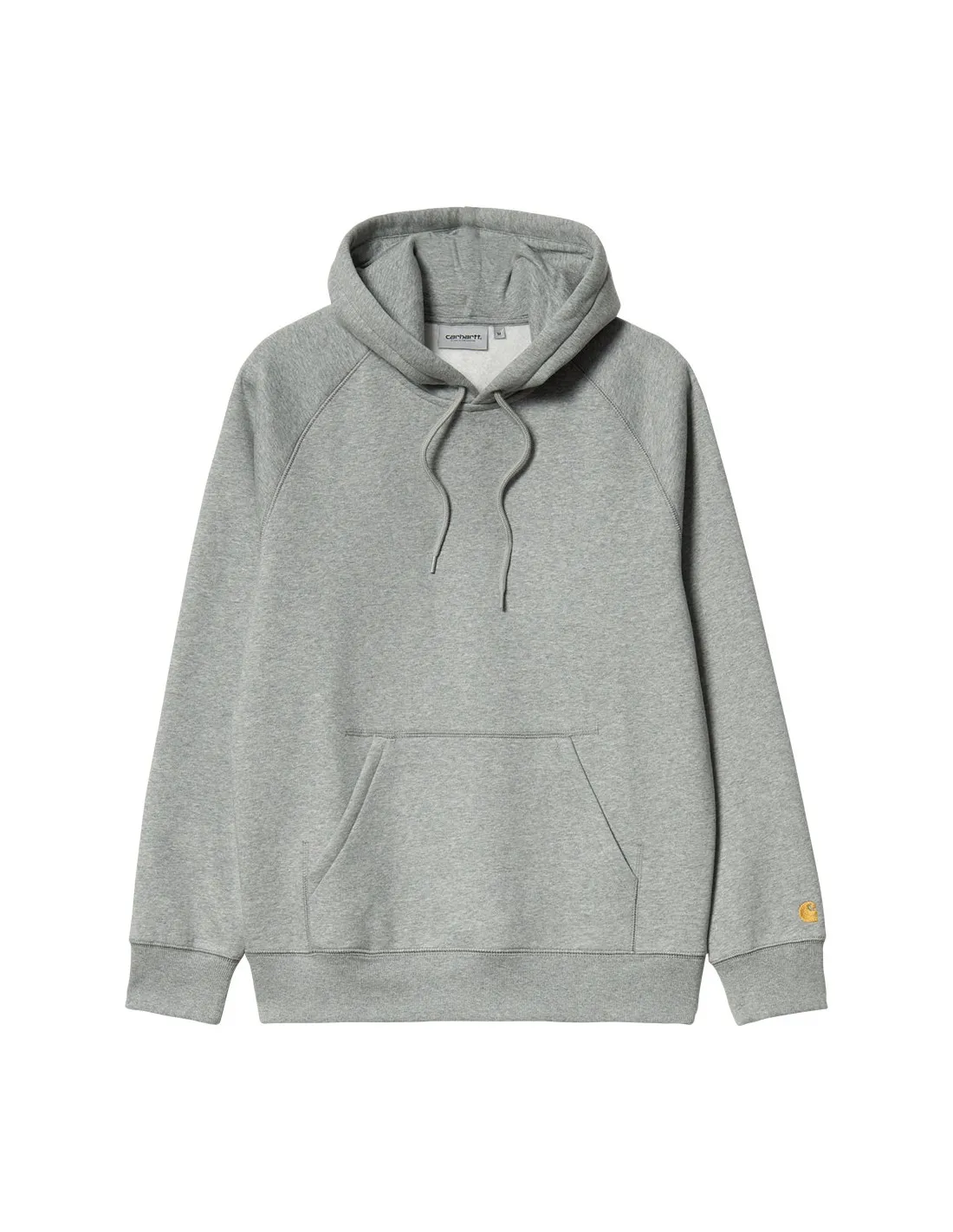 CARHARTT WIP HOODED CHASE SWEAT GREY HEATHER/GOLD