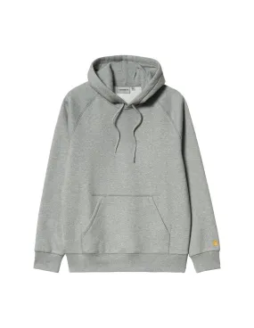 CARHARTT WIP HOODED CHASE SWEAT GREY HEATHER/GOLD