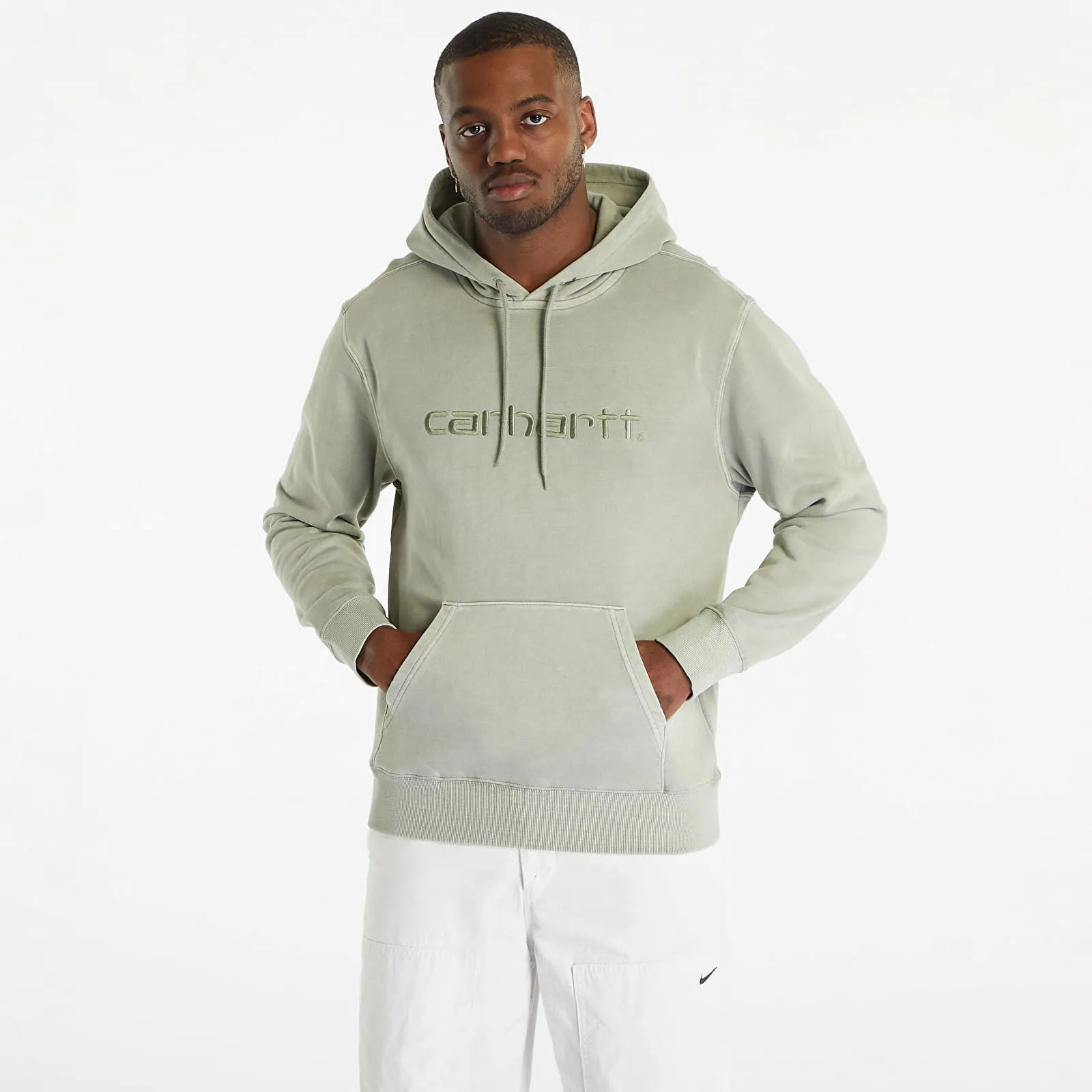 Carhartt WIP Hooded Duster Sweat UNISEX Yucca Garment Dyed