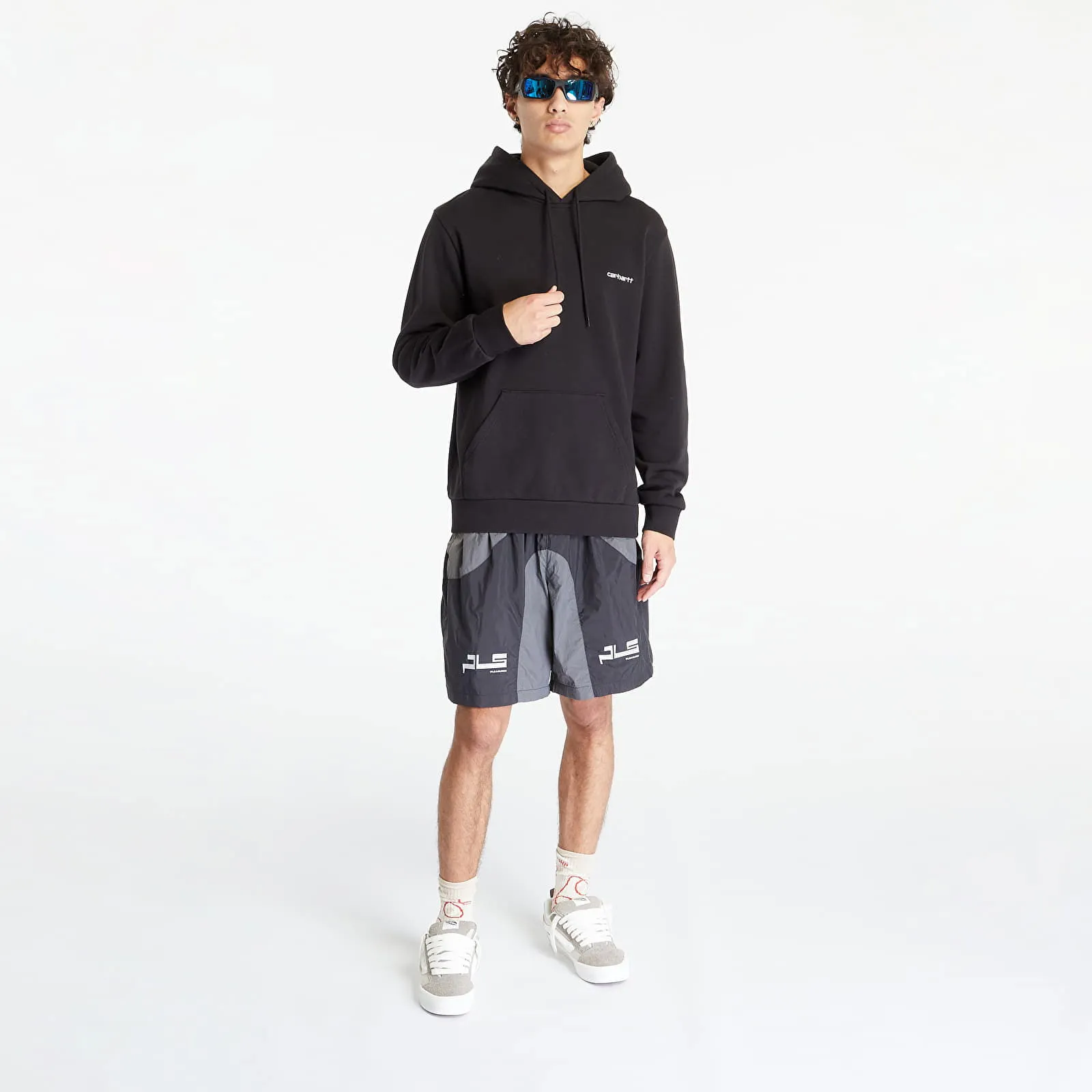 Carhartt WIP Hooded Script Embroidery Sweatshirt