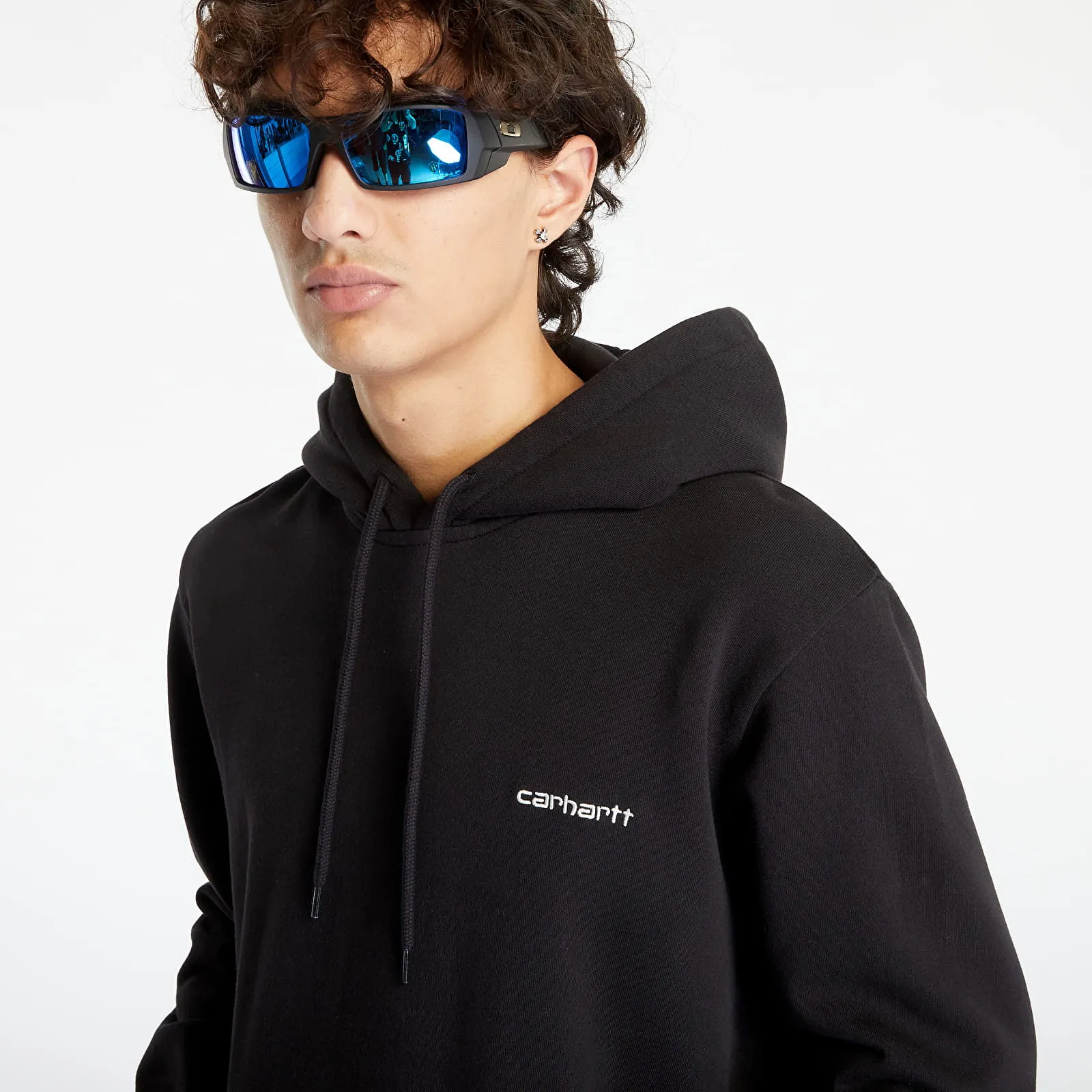 Carhartt WIP Hooded Script Embroidery Sweatshirt