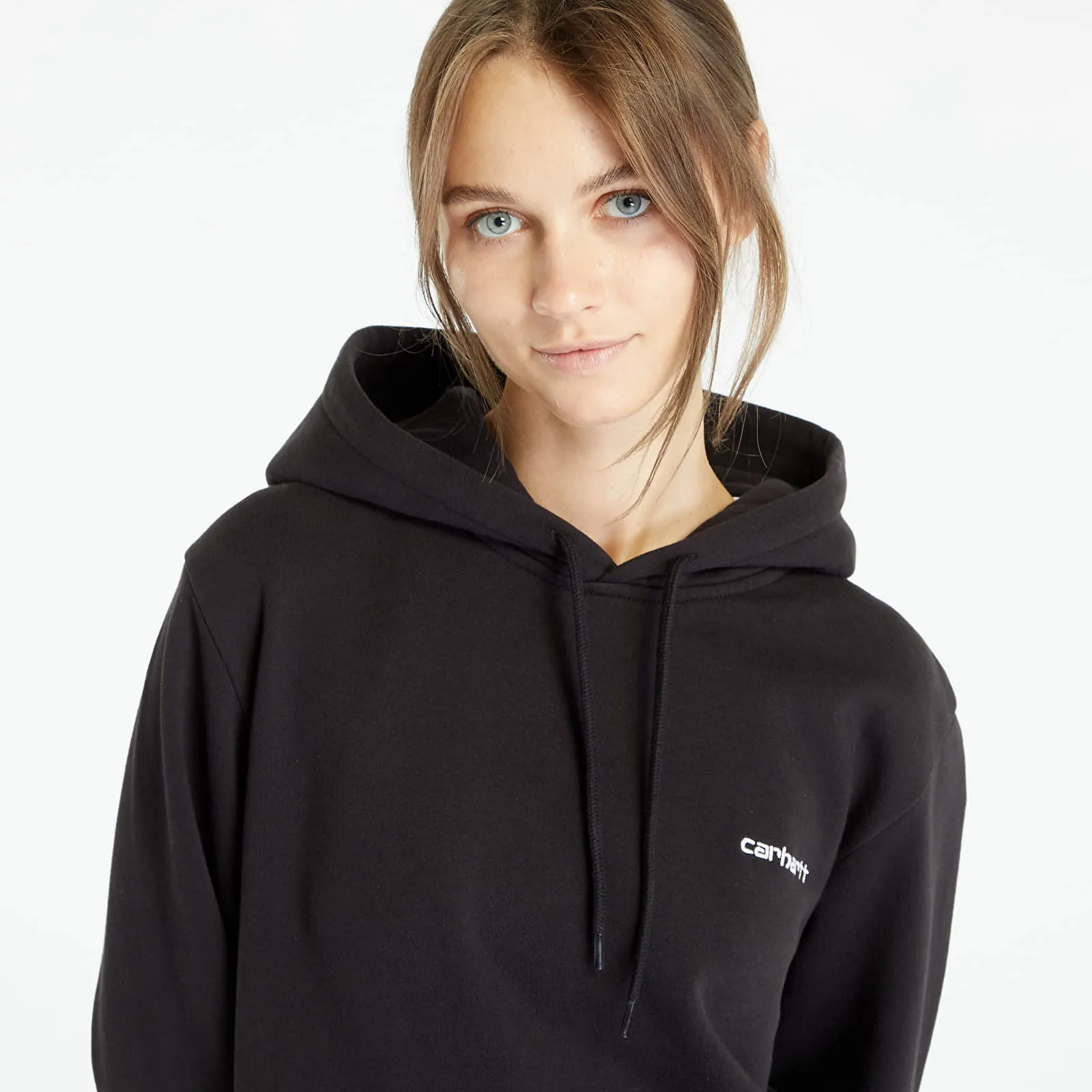 Carhartt WIP Hooded Script Embroidery Sweatshirt