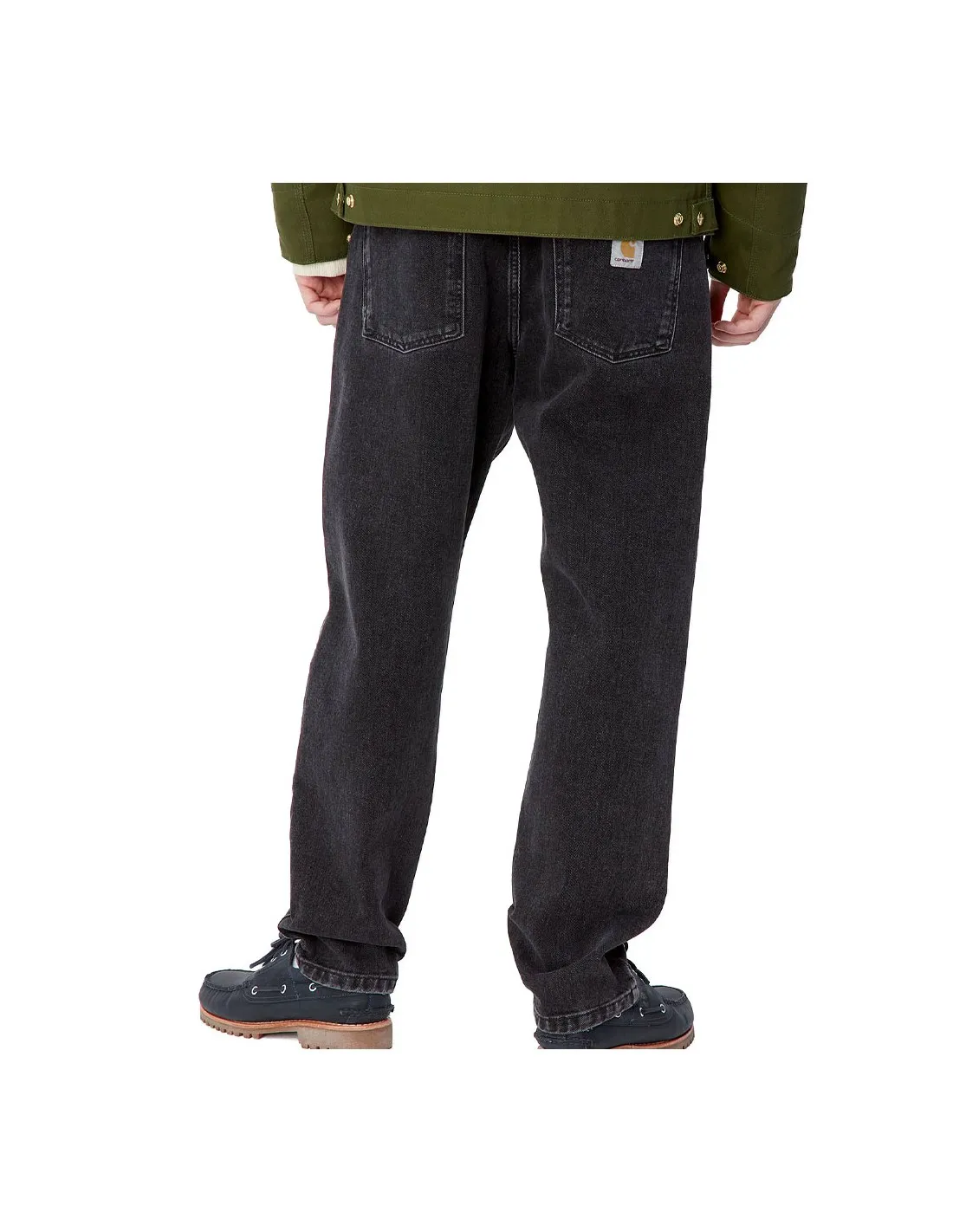 CARHARTT WIP NEWEL PANT BLACK STONE WASHED