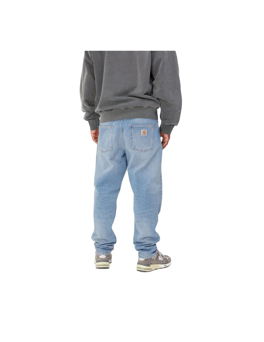 CARHARTT WIP NEWEL PANT BLUE LIGHT USED WASH