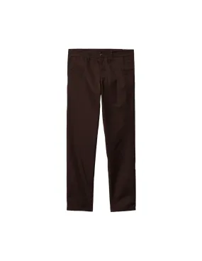 CARHARTT WIP SID PANT DARK UMBER RINSED