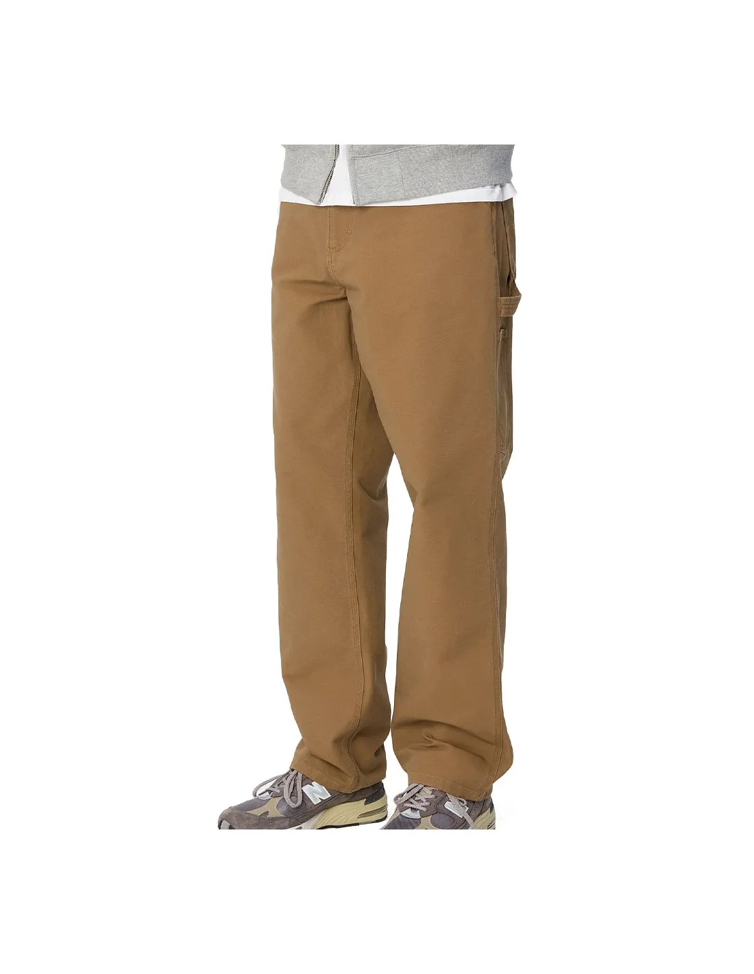 CARHARTT WIP SINGLE KNEE PANT HAMILTON BROWN RINSED