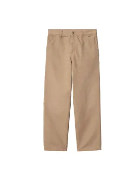 CARHARTT WIP SINGLE KNEE PANT PEANUT AAGED CANVAS