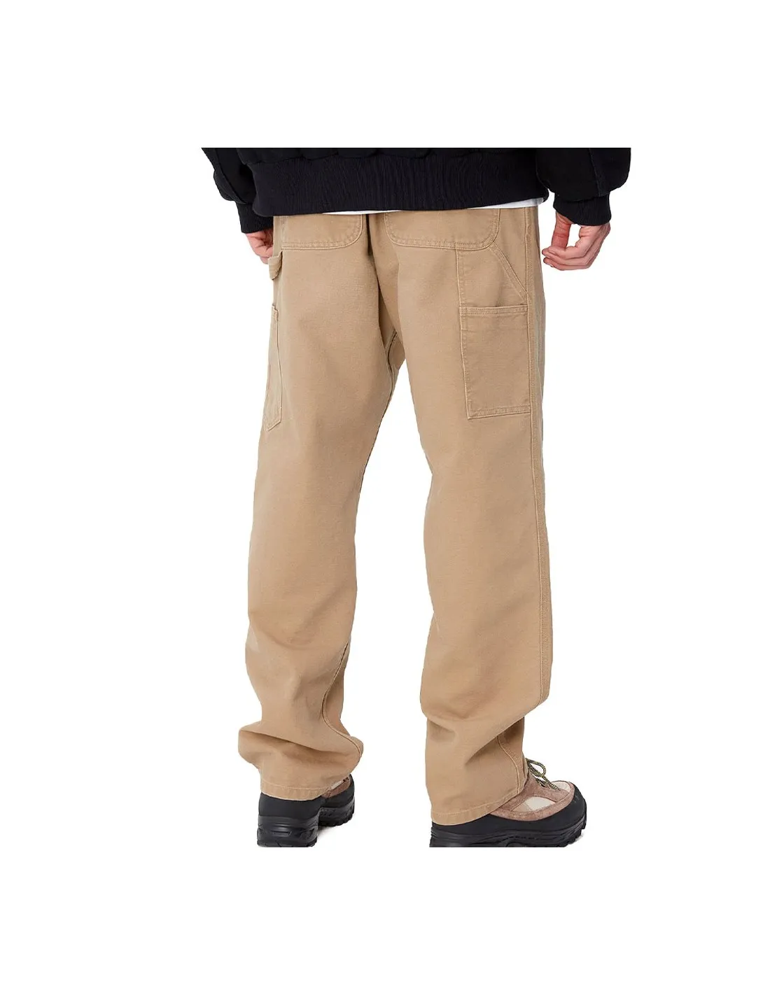 CARHARTT WIP SINGLE KNEE PANT PEANUT AAGED CANVAS