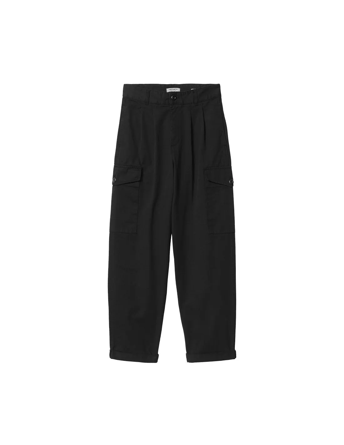 CARHARTT WIP W' COLLINS PANT BLACK GARMENT DYED