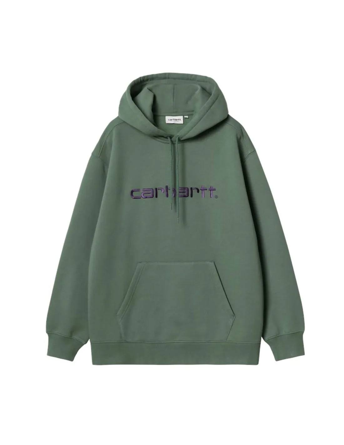 CARHARTT WIP W' HOODED CARHARTT SWEATSHIRT DUCK GREEN/AURA