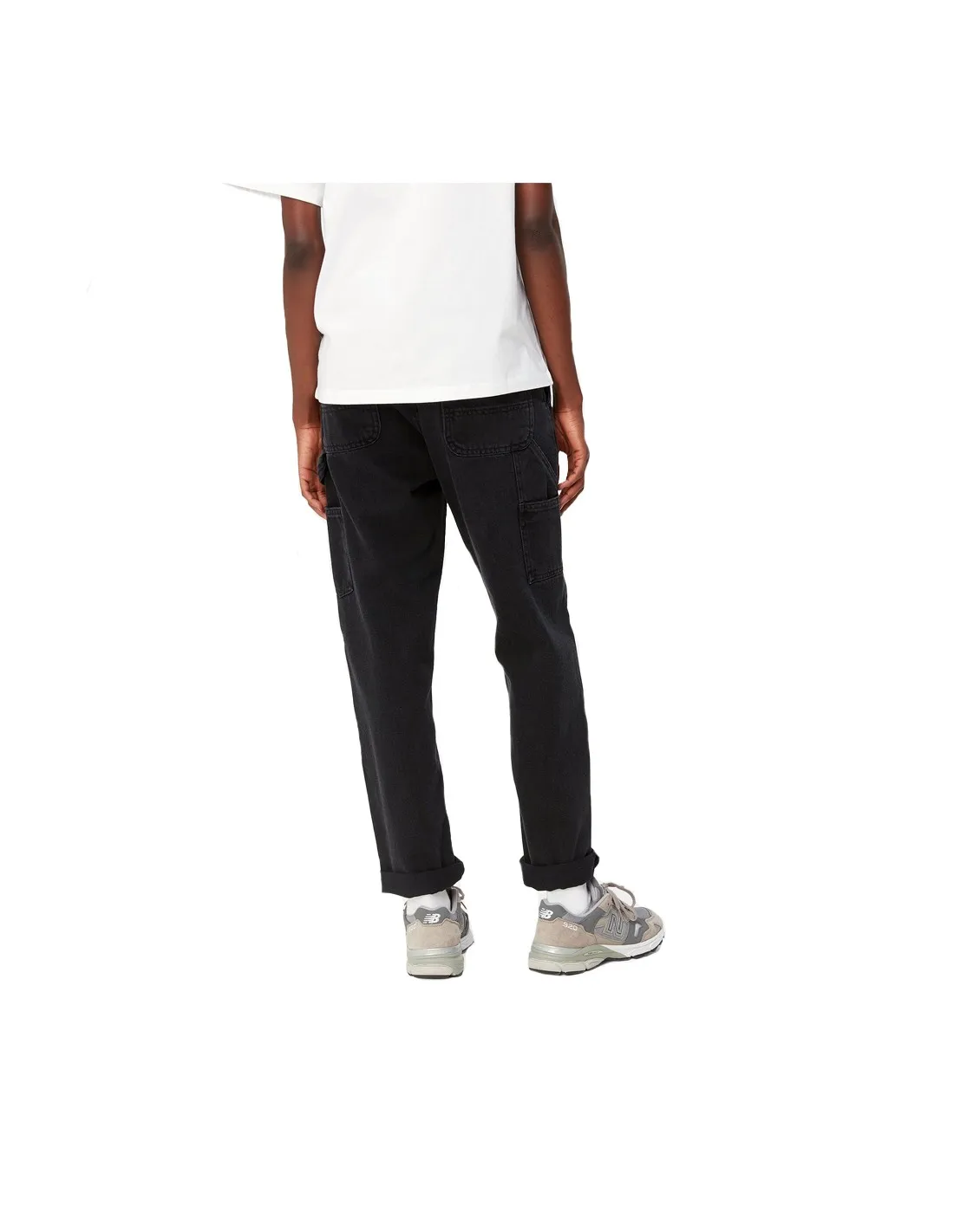 CARHARTT WIP W' PIERCE PANT BLACK STONE WASHED