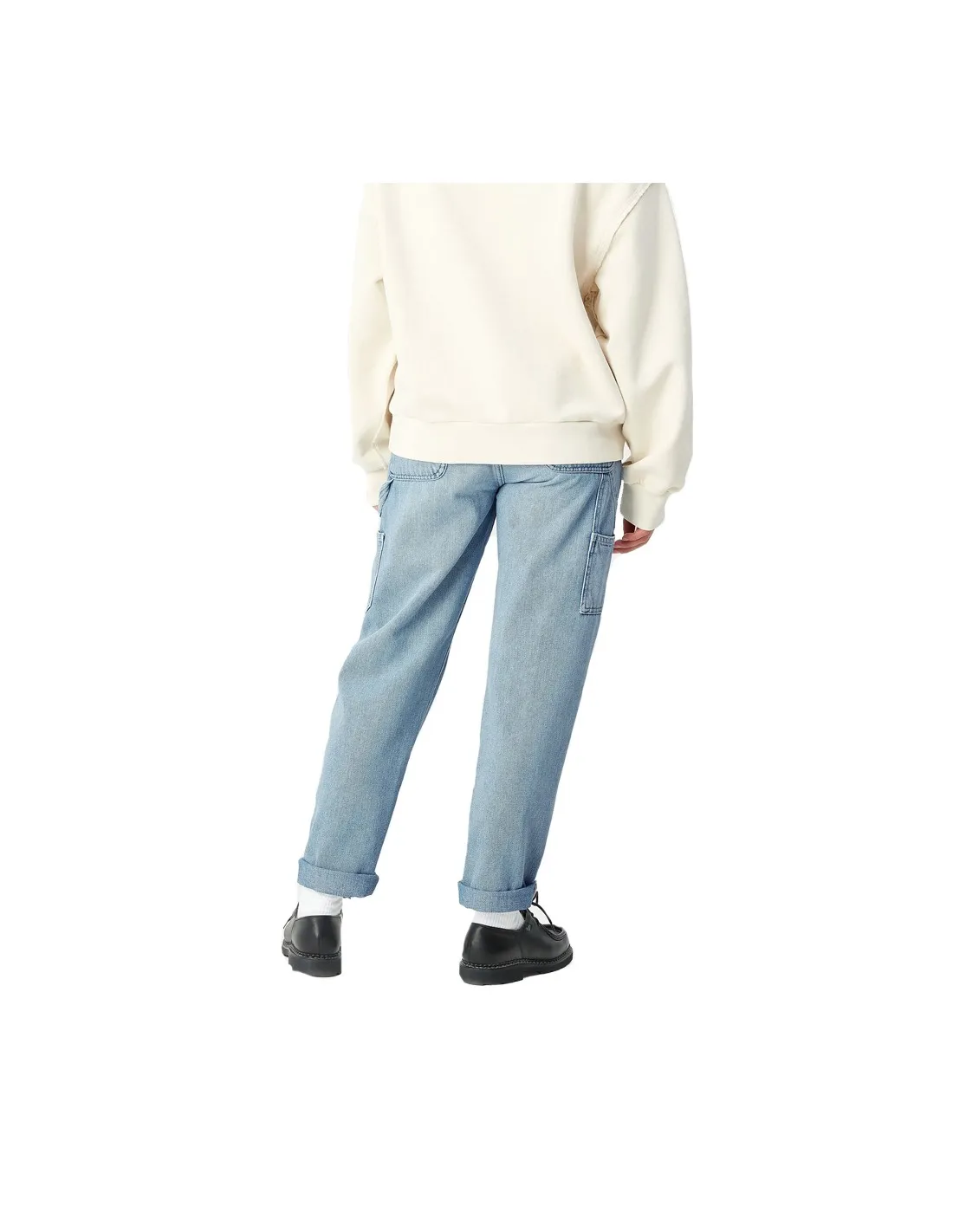 CARHARTT WIP W' PIERCE PANT BLUE LIGHT STONE WASHED