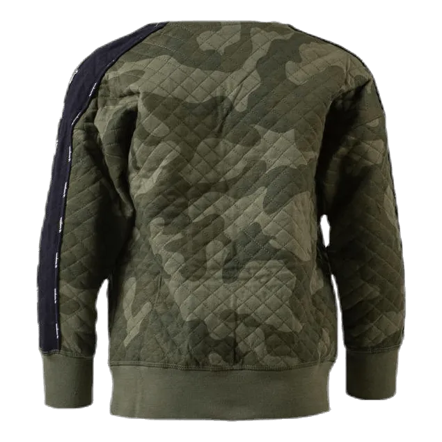 Champion Crewneck Sweatshirt Patterned/Green