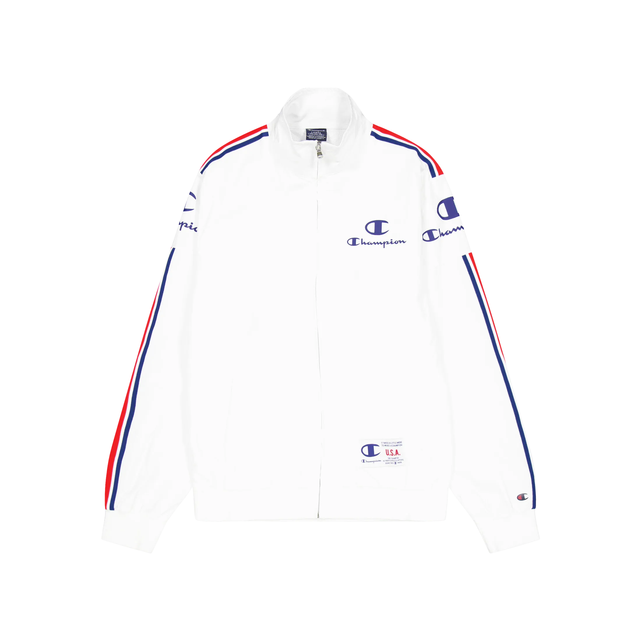 Champion Full Zip Sweatshirt White