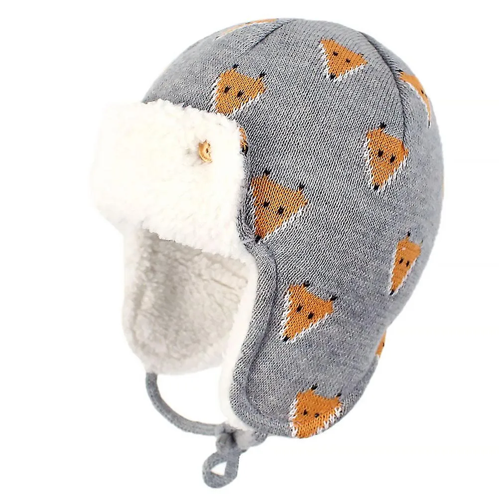 Child Ear Protection Lovely Child Cotton Hat Pattern Winter Kid Hat