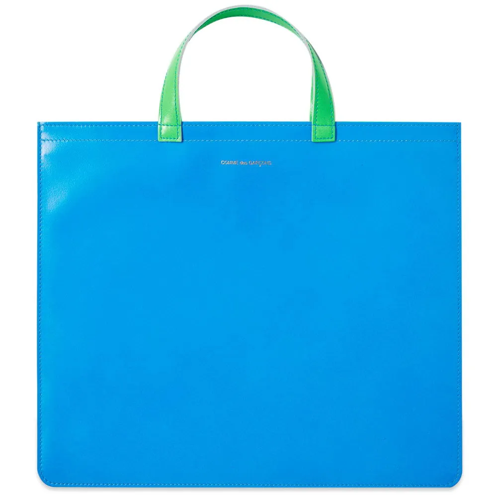 Comme des Garçons Super Fluro Leather Tote Bag