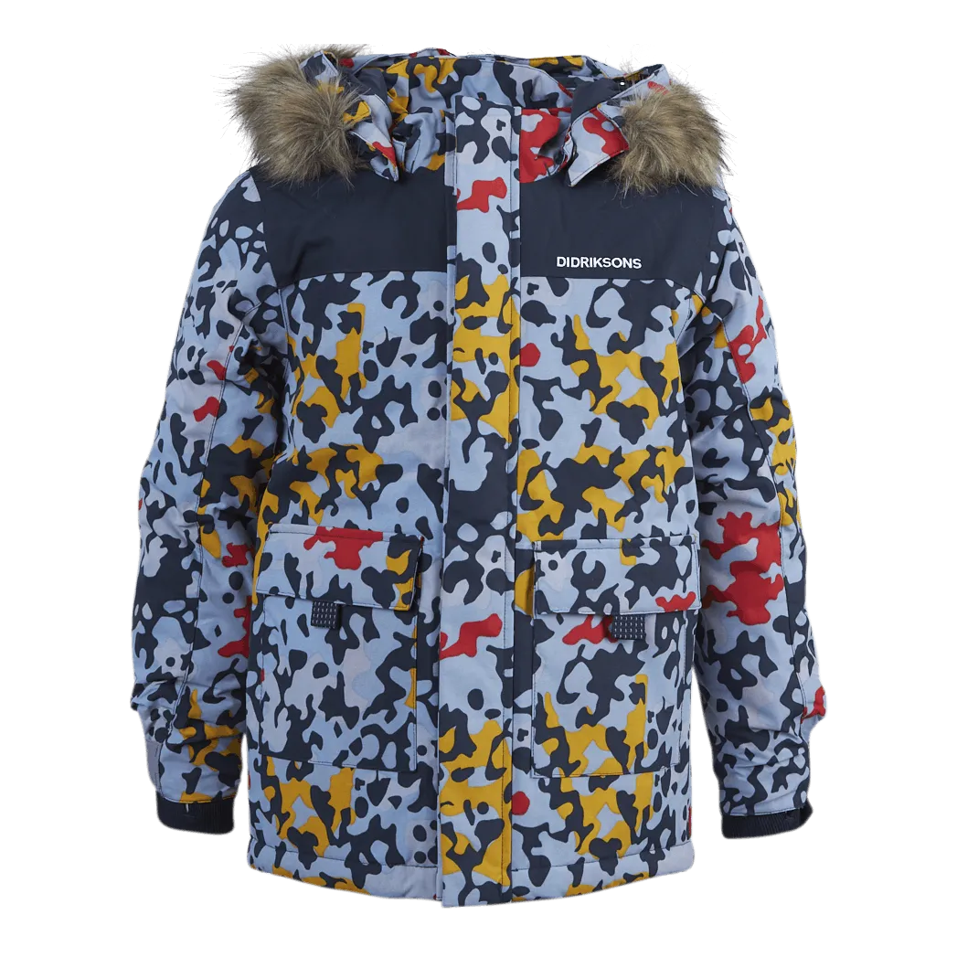 Didriksons Polarbjörnen Printed Parka Blue/Patterned