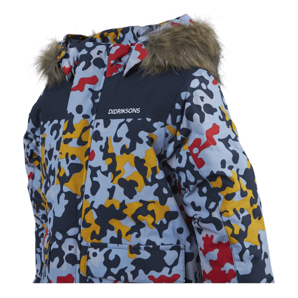 Didriksons Polarbjörnen Printed Parka Blue/Patterned