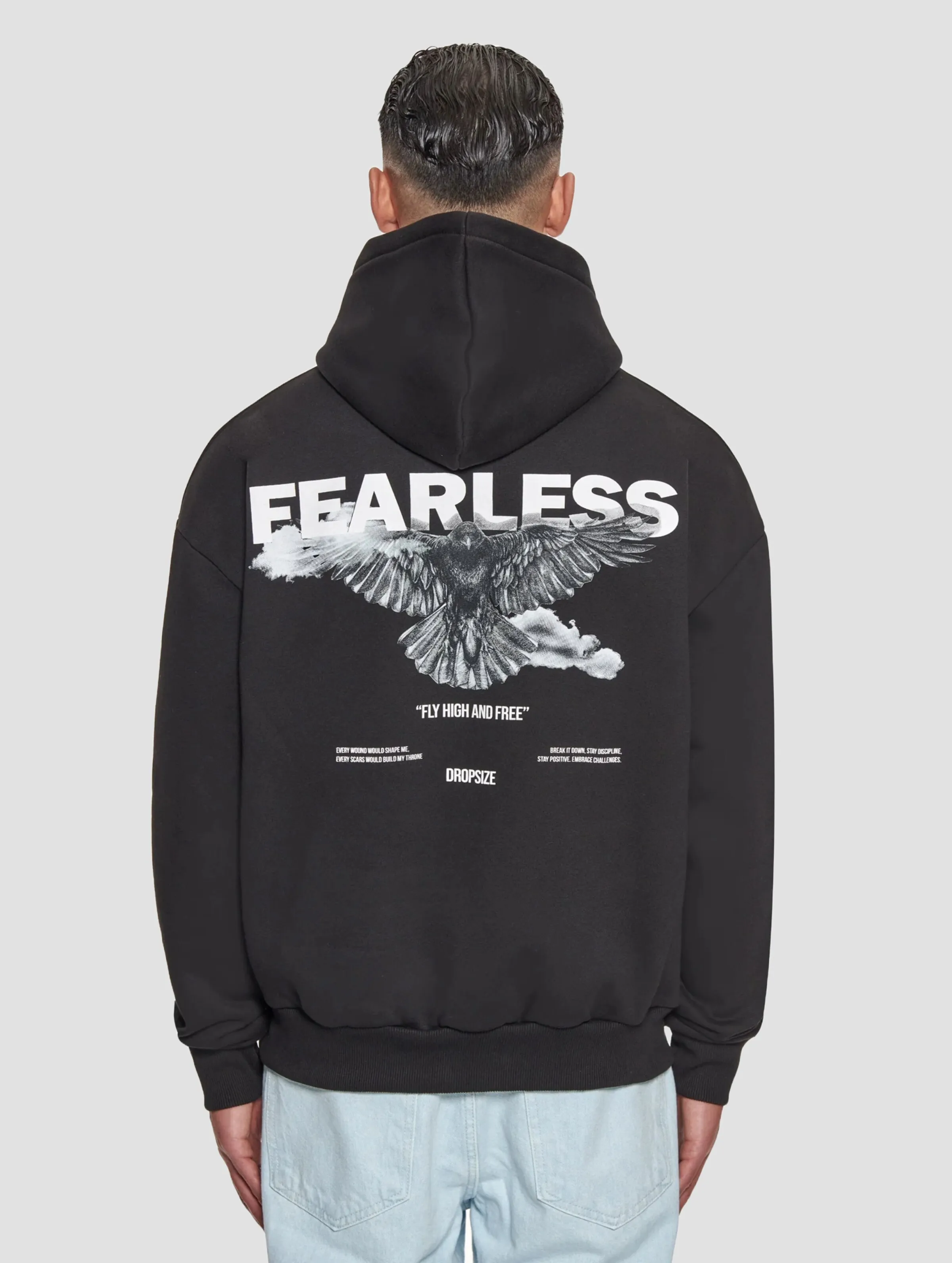 Dropsize Dropsize Heavy Oversize Fearless Hoodies